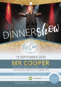 Bij Cas Dinnershow met Mr Cooper